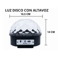 GENERAL - Bola de discoteca LED con Bluetooth bola mágica efecto de iluminación de escenario