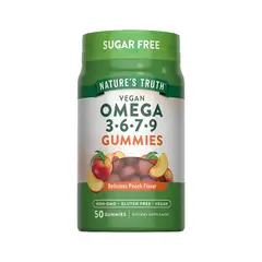 NATURE'S TRUTH - Gomitas Vegana - Omega 3, 6, 7, 9 - 50 unidades