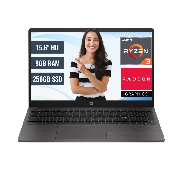 Laptop 255 G10 AMD Ryzen 3 7320U 8GB RAM 256GB SSD M2 15.6" HD FreeDOS