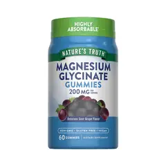 NATURE'S TRUTH - Gomita Glicinato De Magnesio - 60 Gomitas / Magnesium Glycinate 200 MG