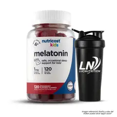 NUTRICOST - Gomitas de Melatonina - 120 Gomitas + Shaker