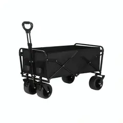 GENERICO - Carrito de Transporte Plegable Negro