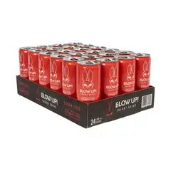 GENERICO - PACK - 24 Unidades / Latas Blow Up! Energy Drink - Pre entreno sabor Fresa - Sandia