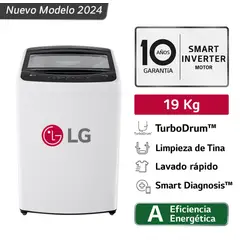 LG - Lavadora 19kg Carga Superior Con Turbodrum Blanco Wt19wvtb
