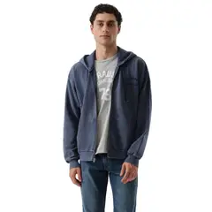 LEVIS - Polerón Hombre Two Horse Cropped Zip Up Azul