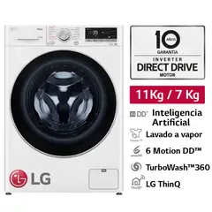 LG - Lavaseca 11kg Lavado Y 7kg Secado Ai Dd Thinq Wd11wvc3s6