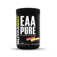 NUTRABIO - EAA PURE Aminoácidos 30 servicios - Strawberry Lemon Bomb