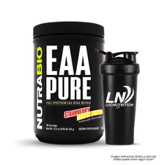 NUTRABIO - EAA PURE Aminoácidos 30 servicios - Strawberry Lemon Bomb + Shaker