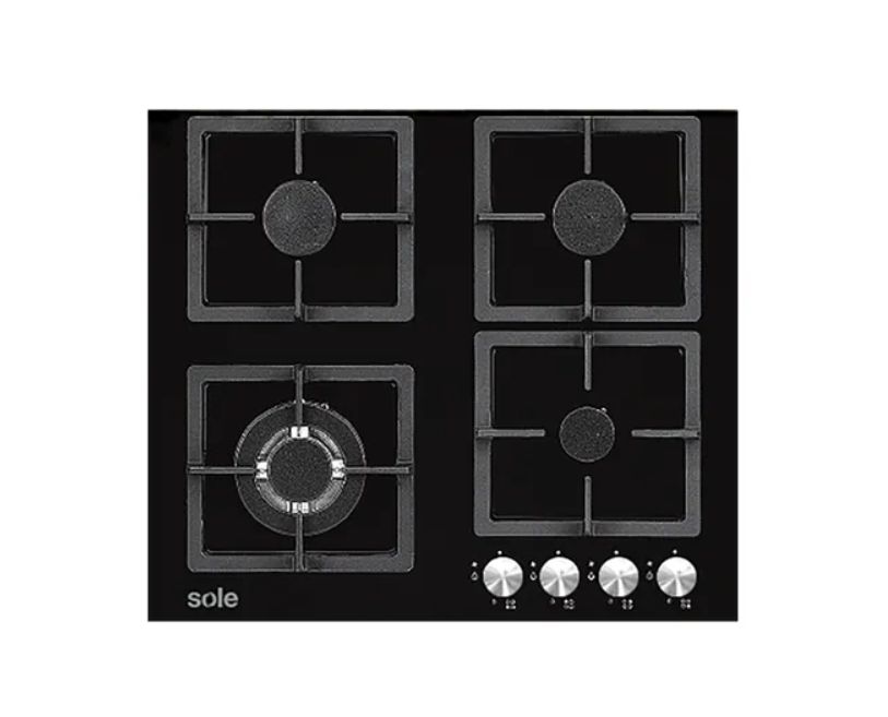 Cocina a Gas Empotrable SOLCO040 4 Hornillas
