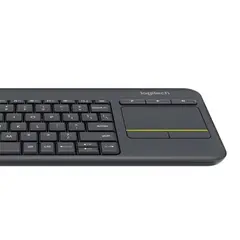 LOGITECH - TECLADO K400 PLUS TOUCH COLOR NEGRO