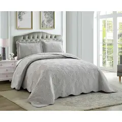 GOLDSUN - JUEGO DE EDREDON LUJO 3 PIEZAS TELA CON TELA DE VERANO 2 PLAZAS