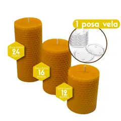 BEE'S MAX - Pack de Velas Panal Cera de Abeja Bees Max
