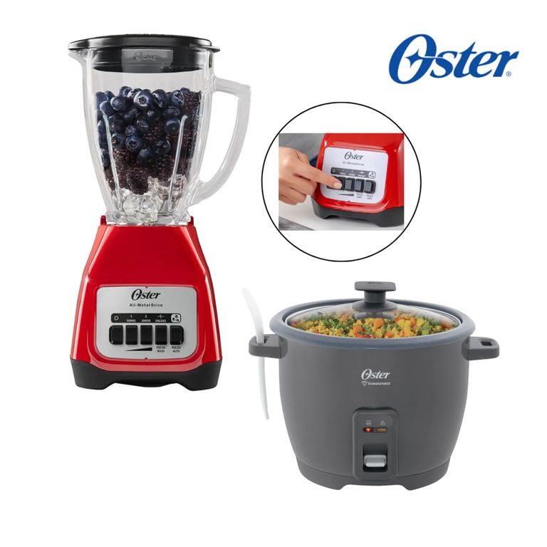 Combo Licuadora BLSTKAGRPB + Arrocera 1.8 L