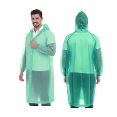 GENERICO - Poncho Impermeable Delgado Abierto de Mangas Elasticas con Capucha Ajustable Verde