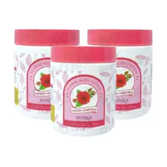 BIOAQUA - PACK 3 CREMA CORPORAL ROSAS 260ML