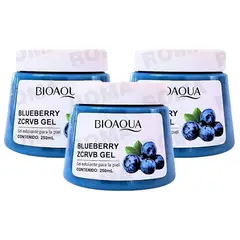 BIOAQUA - PACK 3 EXFOLIANTE EN GEL DE BLUEBERRY 250ML