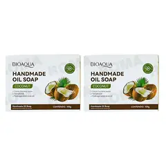 BIOAQUA - PACK 2 JABÓN EN BARRA DE COCO 100G