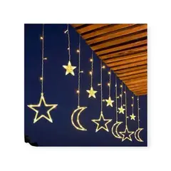 GENERICO - Luces de Navidad Tipo Cortina- 150x100cm - Acogedora