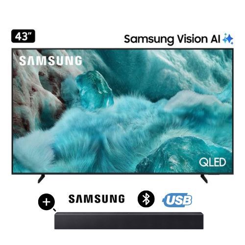 Televisor QLED 43 Visión AI Smart TV QN43Q7FAAGXPE + Soundbar HW B400F