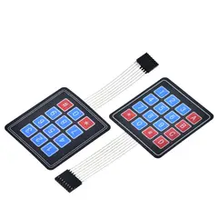 GENERICO - Teclado Matricial 3×4 de Membrana Teclado Flexible para Arduino Cerraduras y Proyectos Electrónicos