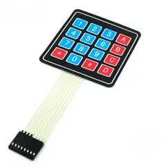 GENERICO - Teclado Matricial 4×4 de Membrana – Teclado Flexible 16 Teclas para Arduino y Microcontroladores