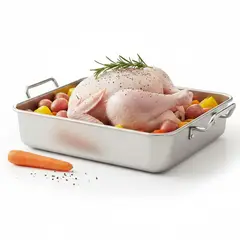 PENTHA - Bandeja para Horno de Acero Inoxidable 21 . 5 cm x 21 . 5 cm