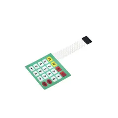 GENERICO - Teclado Matricial 4×5 de Membrana Profesional Panel Flexible con 20 Teclas para Sistemas de Control