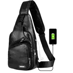 GENERICO - Riñonera Perchero de hombro bolso de un brazo para hombre