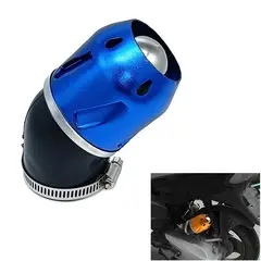 GENERICO - Filtro Universal Tubo De Manguera de aire para motocicleta alto flujo Azul