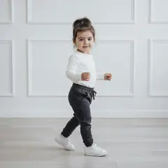 LE PETIT COMPANY - Jogger Buzo Niña Niño Charcoal French Terry