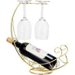 GENERICO - Porta Botellas 2 en 1 Elegante Decorativo