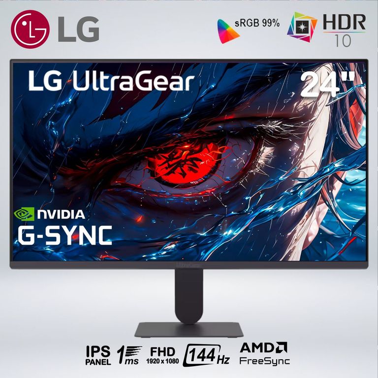 MONITOR GAMER 24G411A-B FULL HD 24 " IPS 144hz 1ms MBR HDR10 G-SYNC