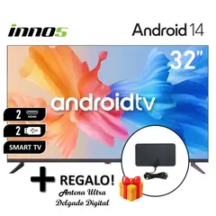 GENERICO - Televisor INNOS 32 LED HD Smart TV Android 14 S3201KU