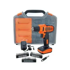 BLACK+DECKER - TALADRO ATORNILLADOR INALÁMBRICO + ACCESORIOS BLACK DECKER