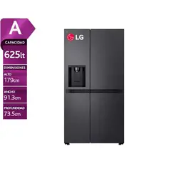 LG - Refrigeradora Side By Side 625l Total No Frost Gs66spm