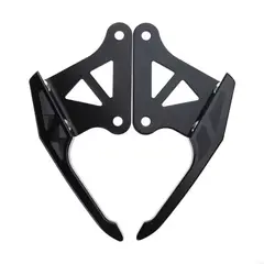 GENERICO - Barra Apoya Brazos Posterior Para Moto Metálico Negro 2pcs