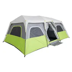 ATLETIS - Carpa Instantánea QuickCamp 12P Impermeable 3000mm - 2 Habitaciones