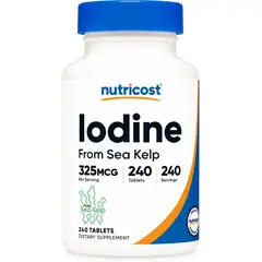 NUTRICOST - Iodine yodo 325mcg 240 tabletas