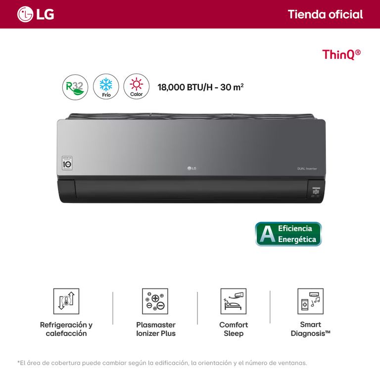 Aire Acondicionado Inverter 12000 Btu Fríocalor Vr122h9