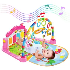 GENERICO - Gimnasio para Bebé con Piano Musical y Estimulación Temprana Rosado