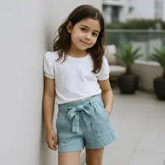 LE PETIT COMPANY - Short Niña Lazo Menta