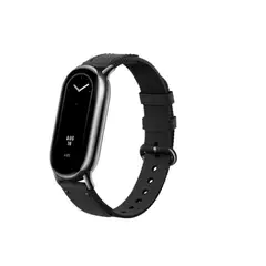 GENERICO - Correa de Tela y Cuero para Xiaomi Band 8 - NEGRO