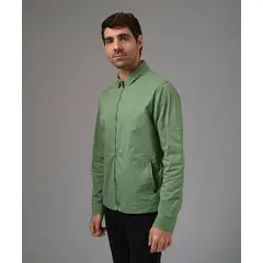 MBO - Casaca Hombre Tafeta Cuello Removible Verde Claro