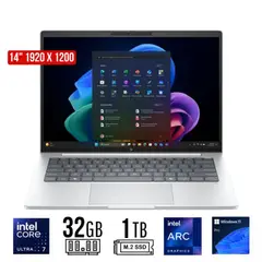 HP - Laptop EliteBook 8 G1i 14 Pulg IPS Táctil Core Ultra 7 258V 32GB LPDDR5x 1TB