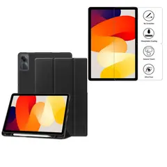 CASE - Funda Protector SMART COVER para Redmi Pad 2 2025 - NEGRO + MICA