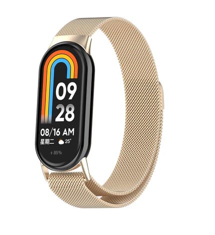 Correa Milanesa para Xiaomi Band 8 - CHAMPÁN