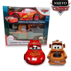 PIXAR - Juguete Coches de Friccion Rayo Mcqueen Y Mater Cars 6777-14