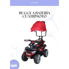 FIRST TOY - BUGGY A BATERIA CUATRIMOTO - ROJO