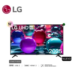 LG - SMART TV 55” UHD 4K THINQ AI 55UA7300PSB