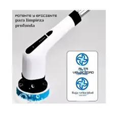 GENERICO - CEPILLO LIMPIADOR ELECTRICO DE LIMPIEZA GIRATORIO 9 EN 1 PREMIUM